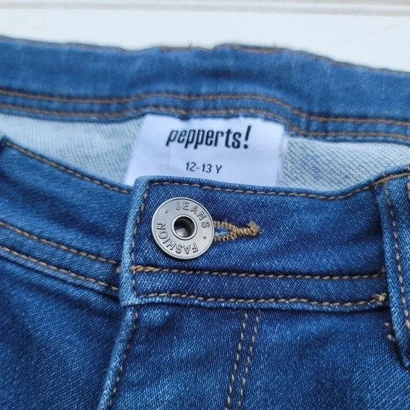Pepperts! Jeans Boys Straight Adustable Wais Denim 27x28 Stretch Blue 12- 13 Y - Picture 8 of 11
